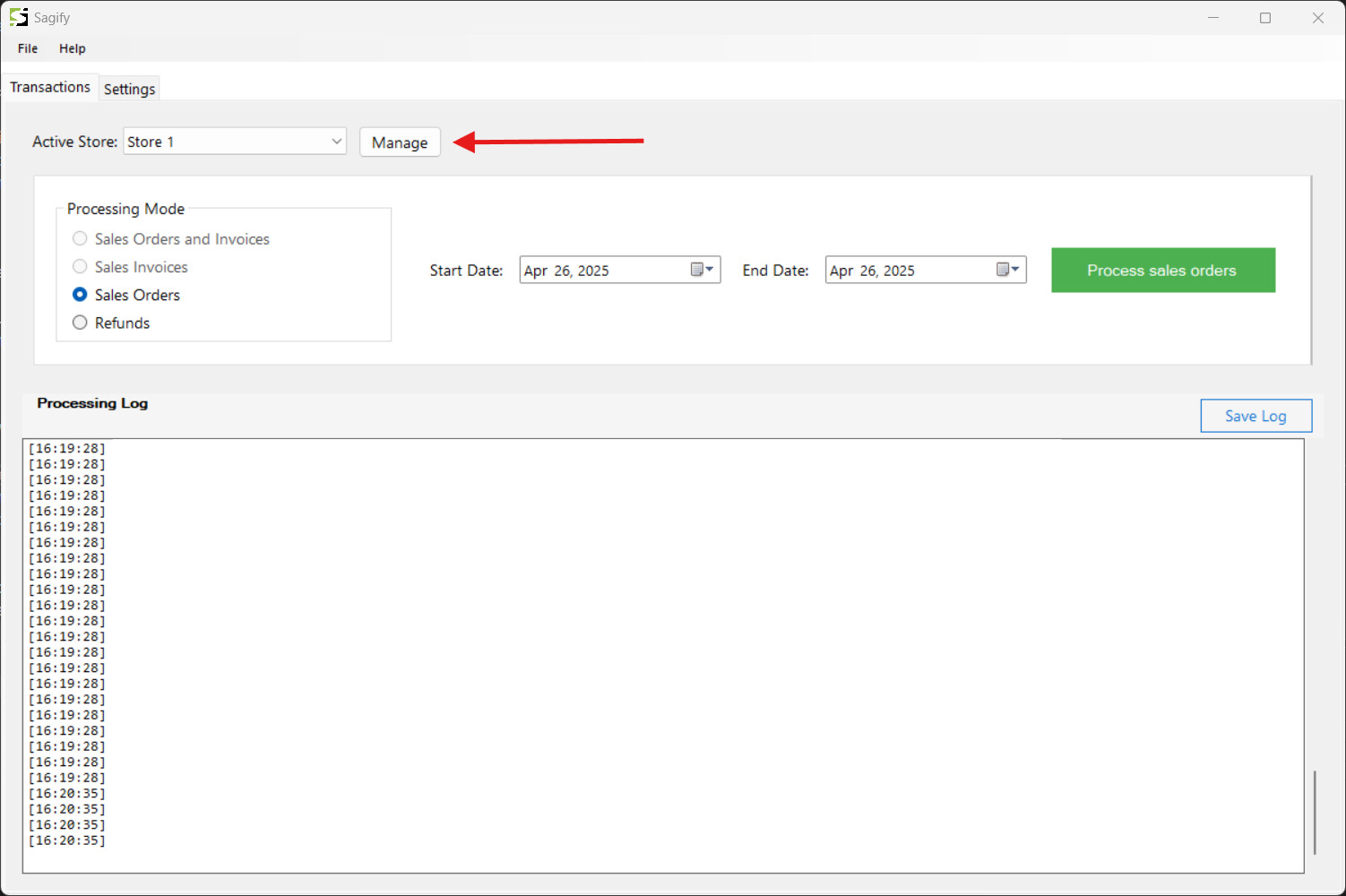 Active Store Selector