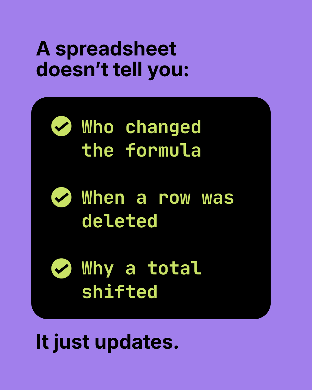 Traceability as an early-warning system