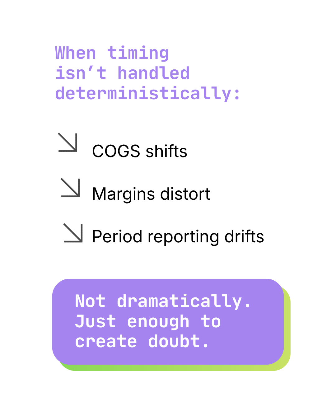 Reconciling inventory mismatches