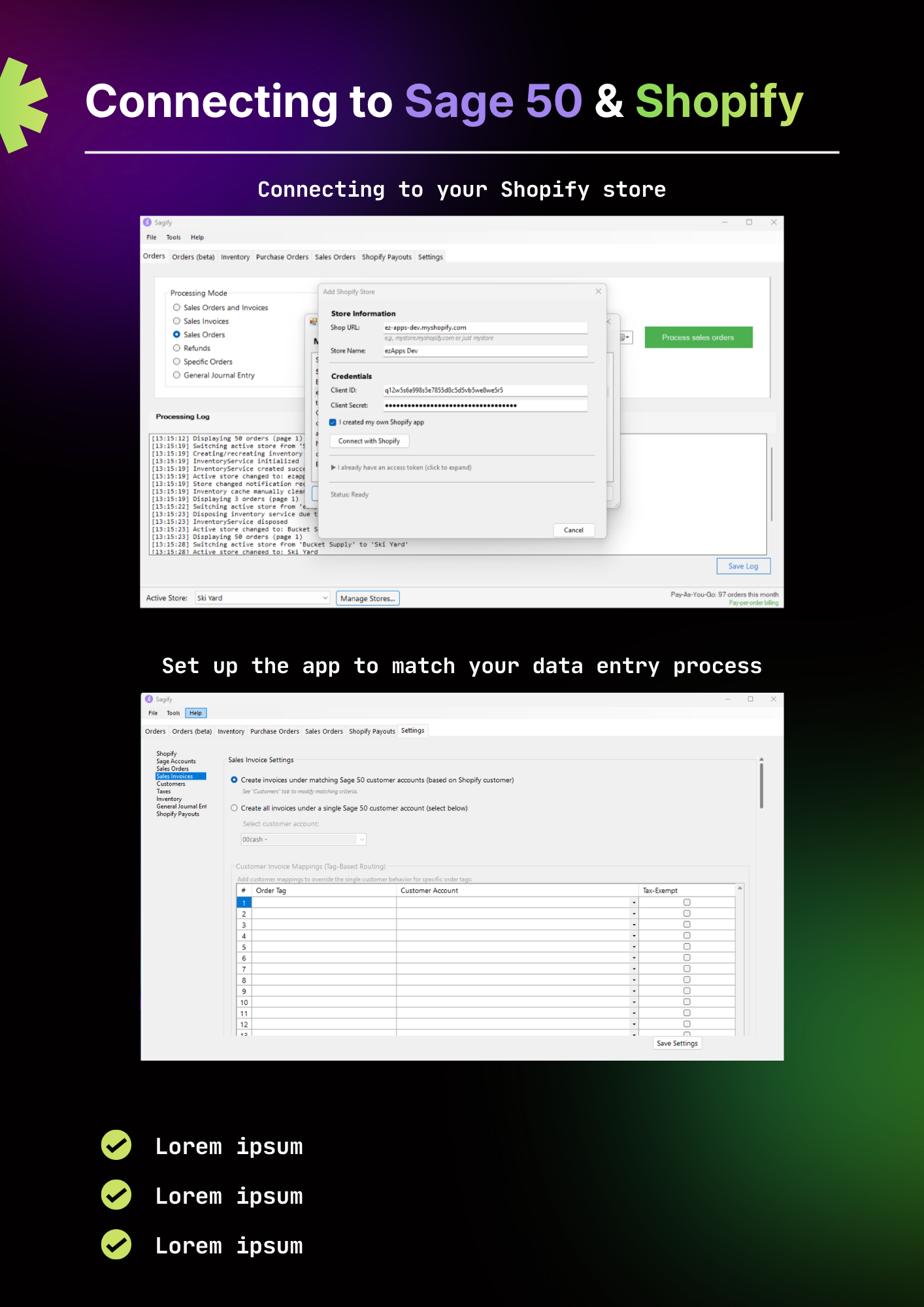 Import Shopify orders into Sage 50 — manual vs automated