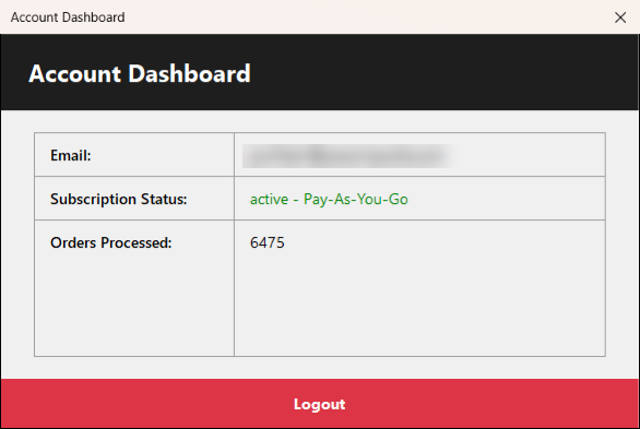 The Account Dashboard